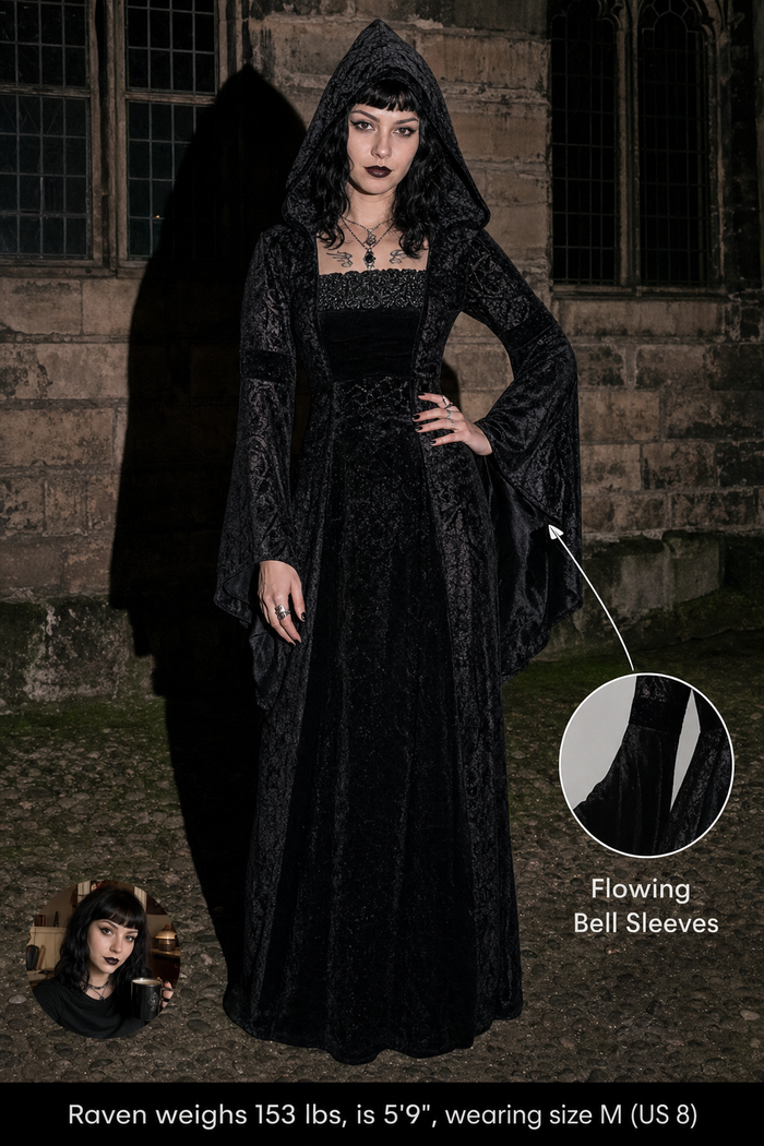 Ethereal Hooded Dress